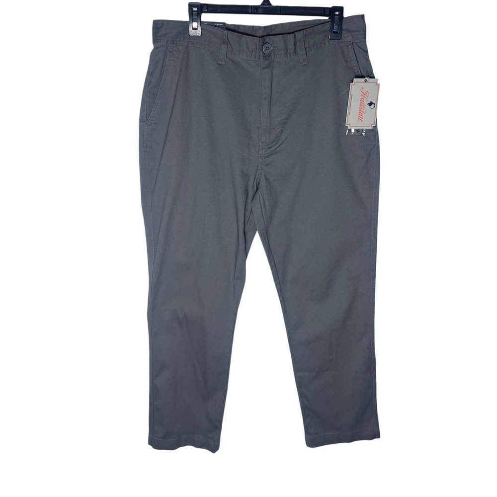 Hallstatt Authentic Clothiers Mens Slim Fit Chino Pants Gray 34x30 NWT